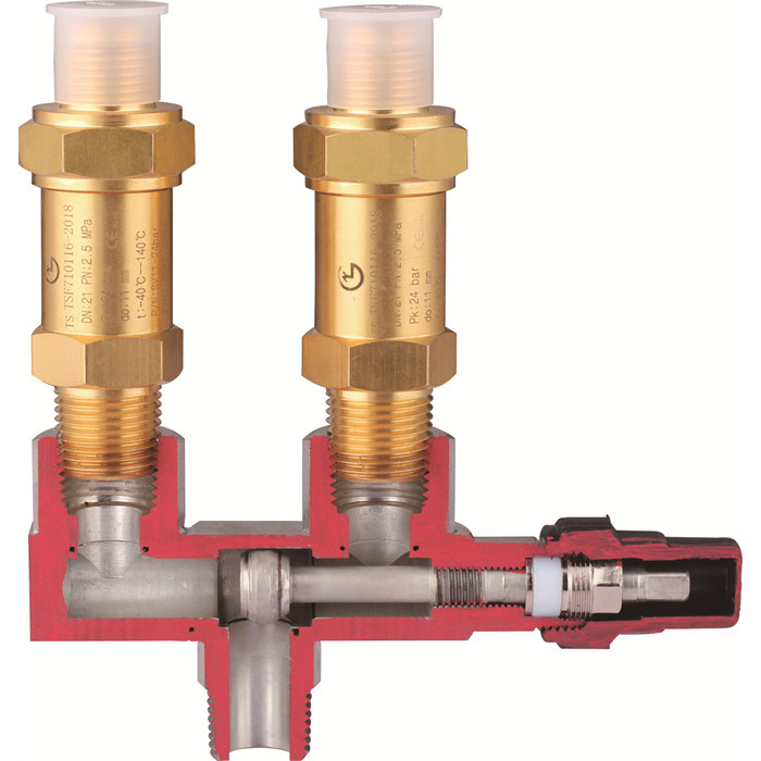 Kühlmittel-Druckentlastungsventil Zentrales AC-Sicherheitsventil mit -29°C+140°C Druck 0,3~4,5MPa