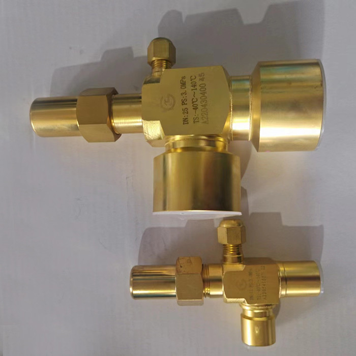 CE-Kühlwinkelventil für CFC HCFC HFC R717 Hydraulikdruck 9,5 MPa