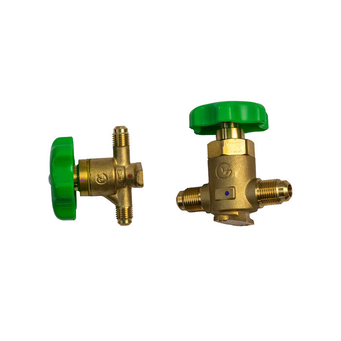 Einfach zu installieren Temperaturbeständiges Kühlhandventil für CFC HCFC HFC R22 R410a R134a