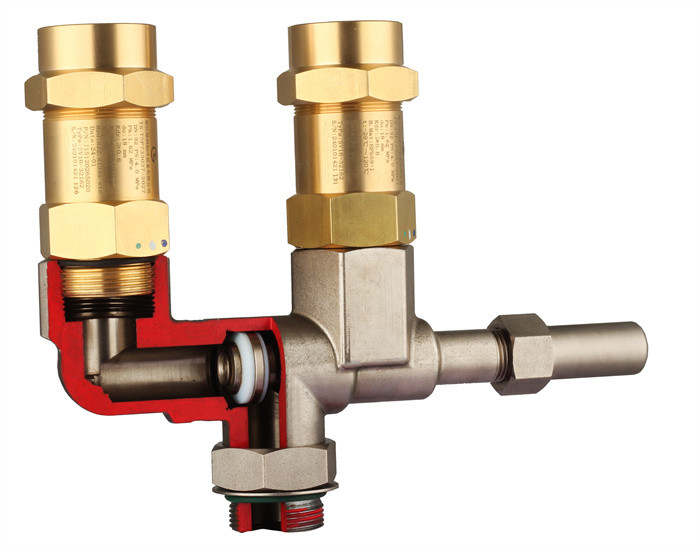 DN4-DN40 Einfache Installation 0,3 ~ 5,0 MPa Kühlmittel Sicherheitsventilsitz für CFC HCFC HFC
